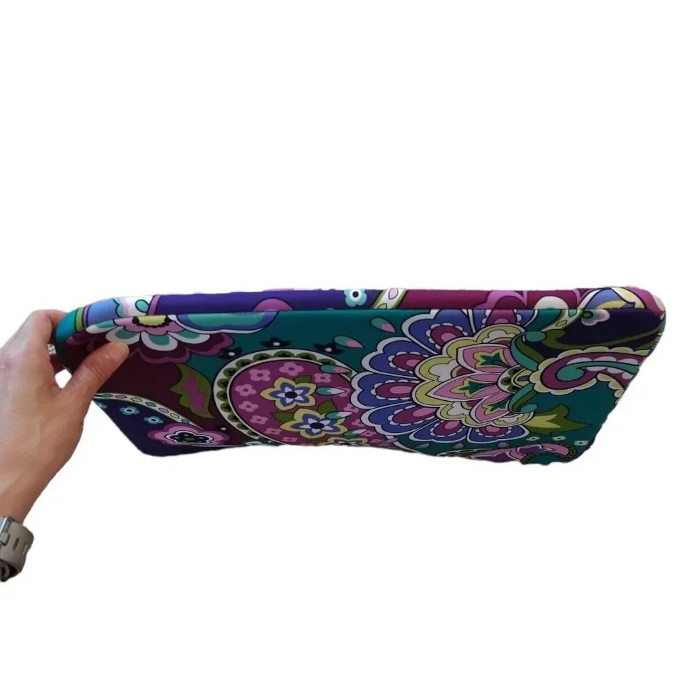 Vera Bradley Neoprene Paisley Floral Heather Laptop Bag